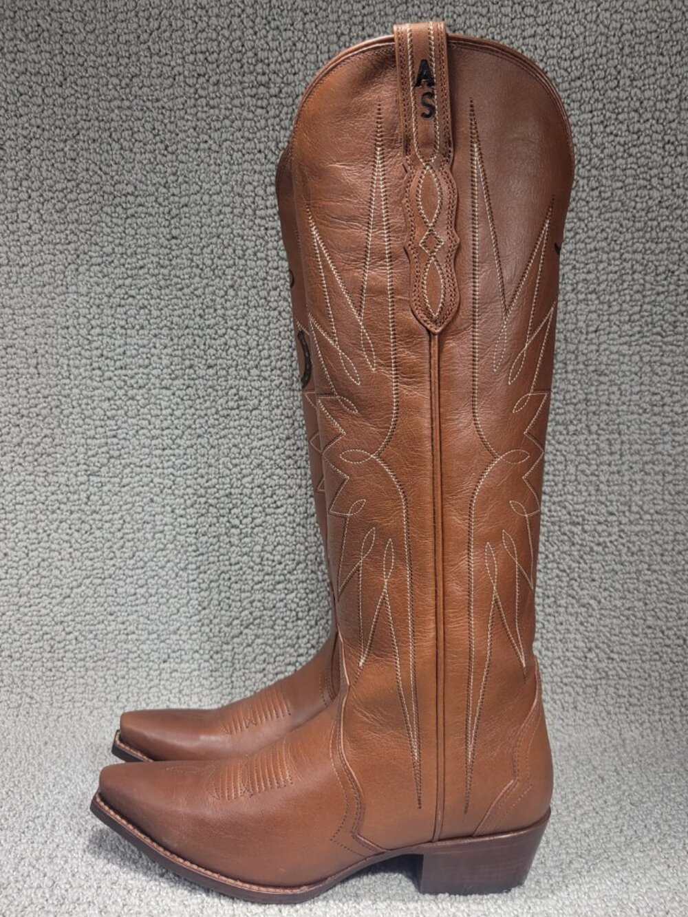 Tecovas The Loretta Women's US Size 8B Saddle Cowhide Leather Cowgirl Boots - Picture 3 of 11